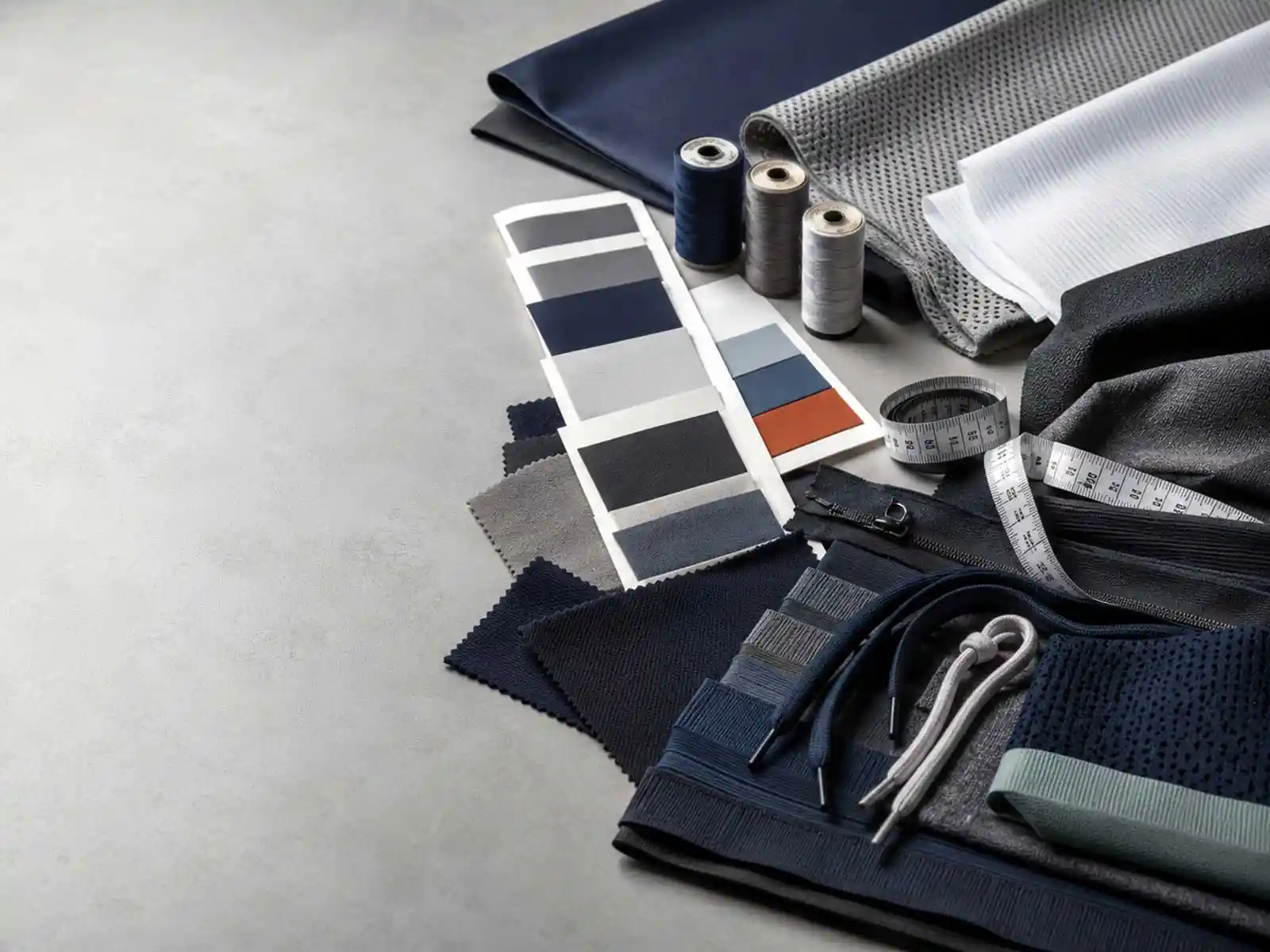 Sports and activewear performance fabrics and knit options prepared for team and lifestyle collections